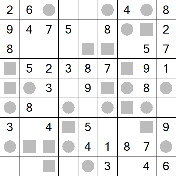 Even-Odd Sudoku - Fácil