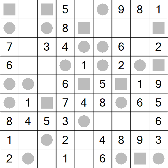 Even-Odd Sudoku - Fácil