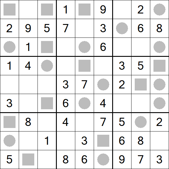 Even-Odd Sudoku - Simple