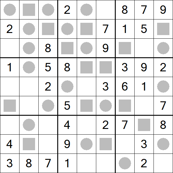 Even-Odd Sudoku - Einfach