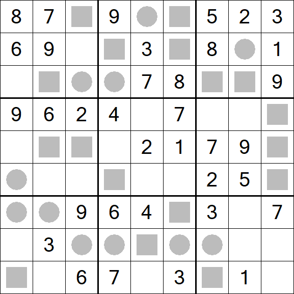Even-Odd Sudoku - Einfach