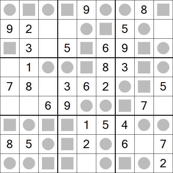 Even-Odd Sudoku - Einfach
