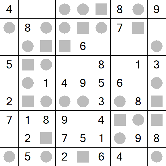 Even-Odd Sudoku - Einfach