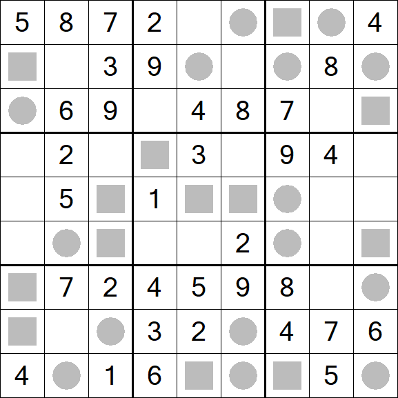 Even-Odd Sudoku - Fácil