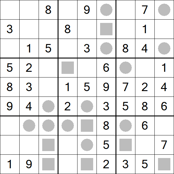 Even-Odd Sudoku - Fácil