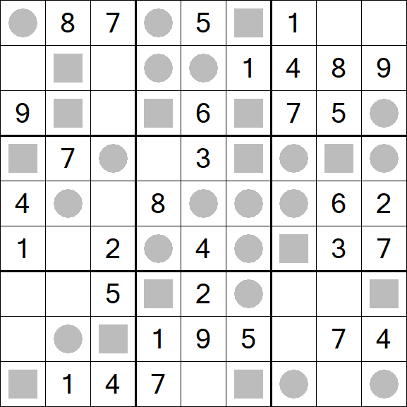 Even-Odd Sudoku - Fácil