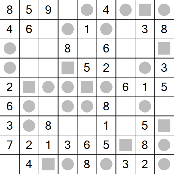 Even-Odd Sudoku - Fácil