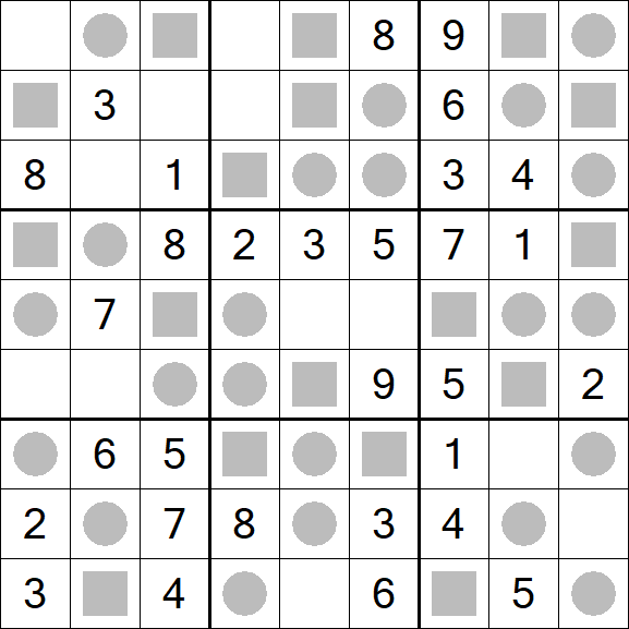 Even-Odd Sudoku - Fácil