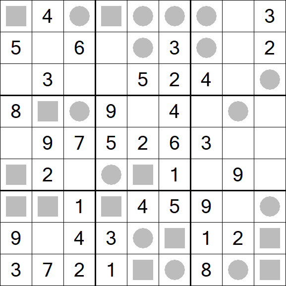 Even-Odd Sudoku - Fácil
