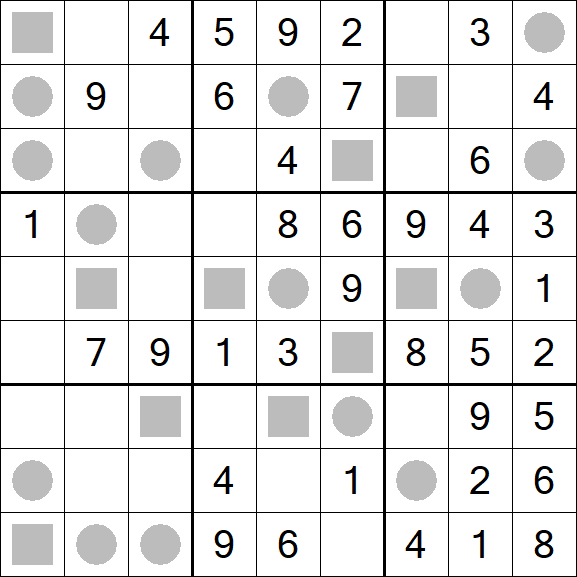 Even-Odd Sudoku - Fácil