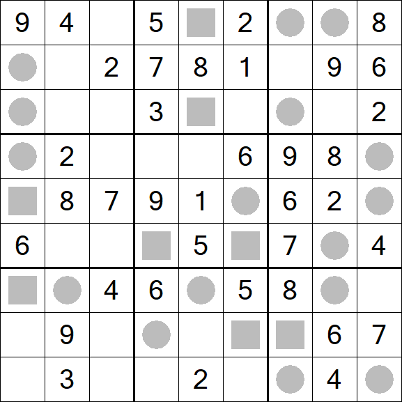 Even-Odd Sudoku - Fácil
