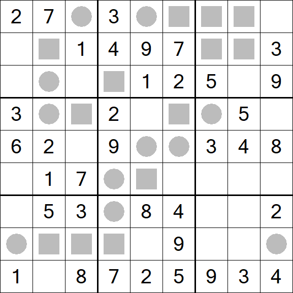 Even-Odd Sudoku - Fácil
