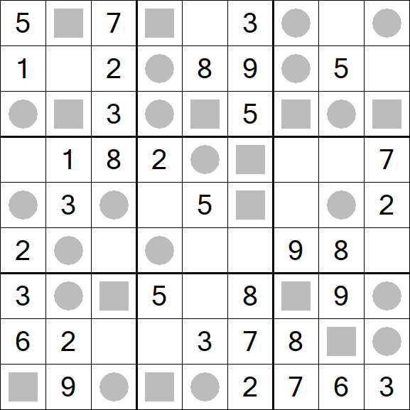 Even-Odd Sudoku - Fácil
