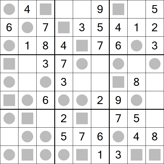 Even-Odd Sudoku - Fácil