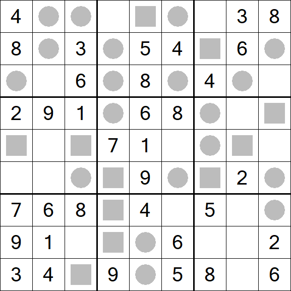 Even-Odd Sudoku - Fácil