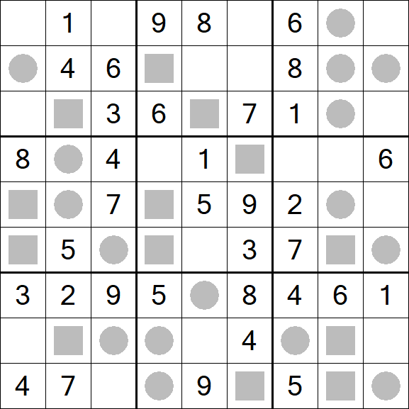Even-Odd Sudoku - Fácil
