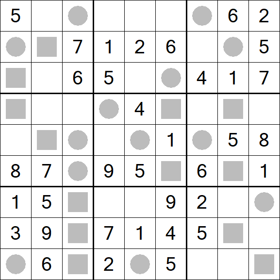 Even-Odd Sudoku - Fácil