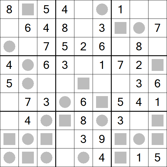 Even-Odd Sudoku - Fácil
