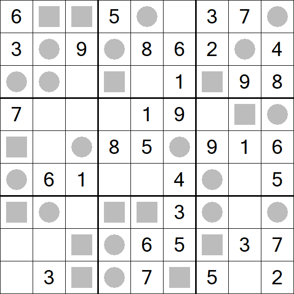 Even-Odd Sudoku - Fácil