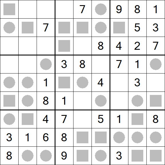 Even-Odd Sudoku - Fácil
