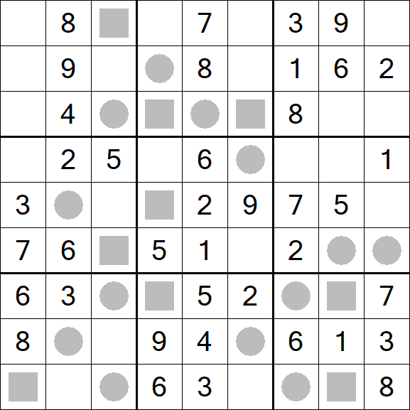 Even-Odd Sudoku - Fácil