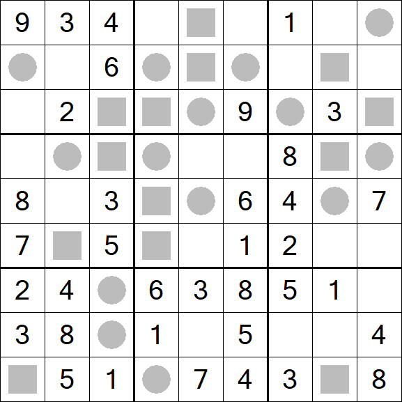 Even-Odd Sudoku - Fácil