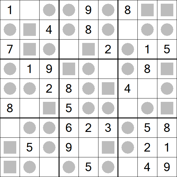 Even-Odd Sudoku - Fácil