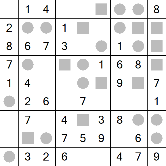 Even-Odd Sudoku - Einfach