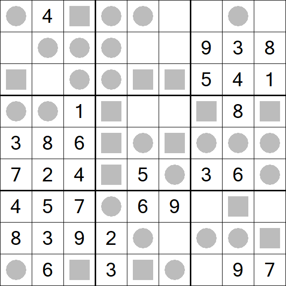 Even-Odd Sudoku - Einfach