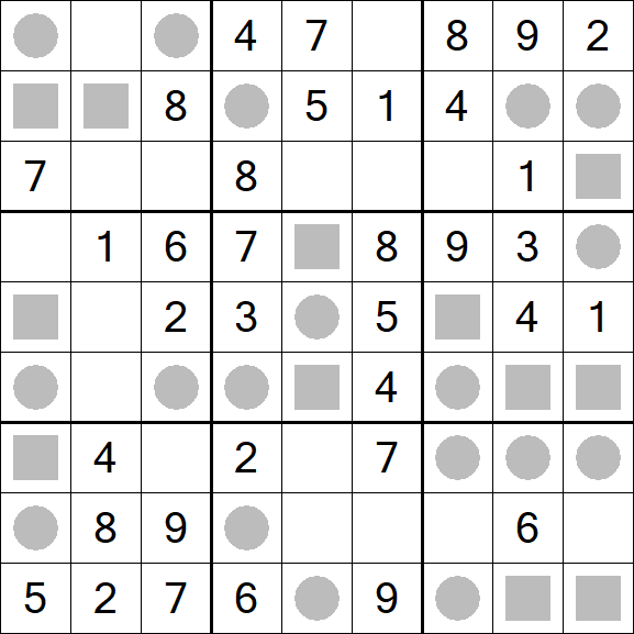Even-Odd Sudoku - Einfach