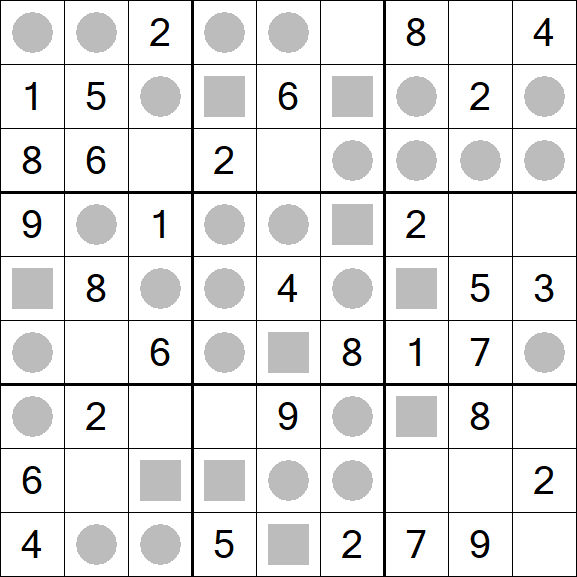 Even-Odd Sudoku - Fácil
