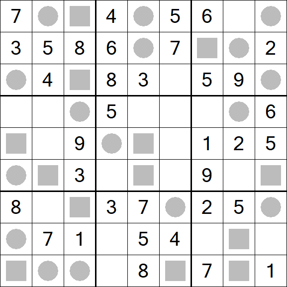 Even-Odd Sudoku - Fácil