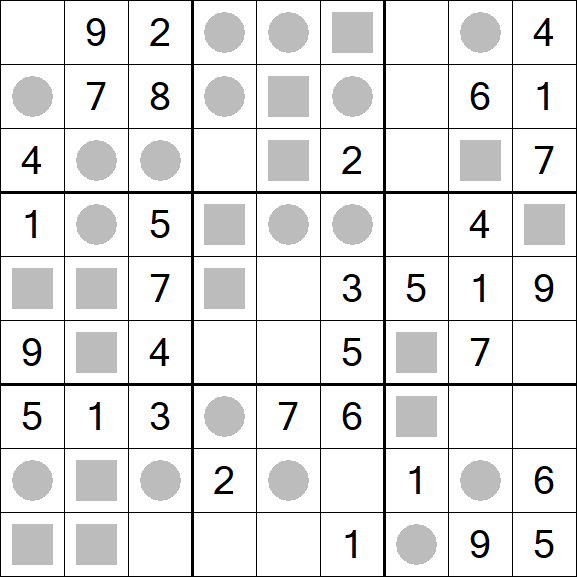 Even-Odd Sudoku - Einfach