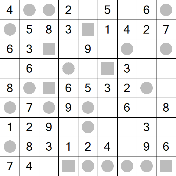 Even-Odd Sudoku - Einfach
