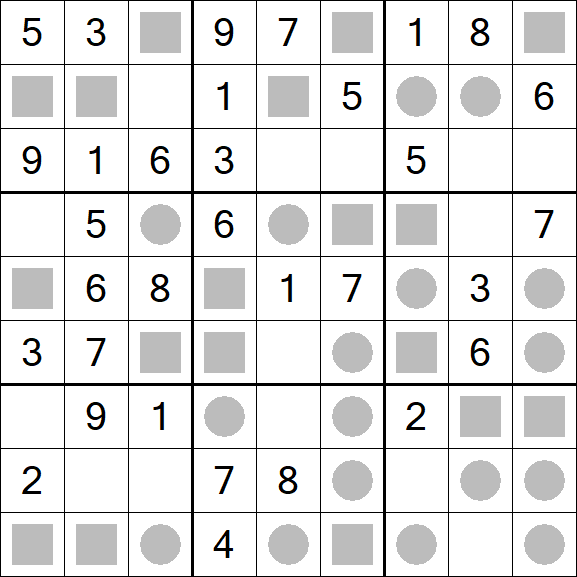 Even-Odd Sudoku - Einfach