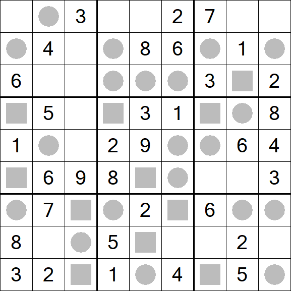 Even-Odd Sudoku - Einfach