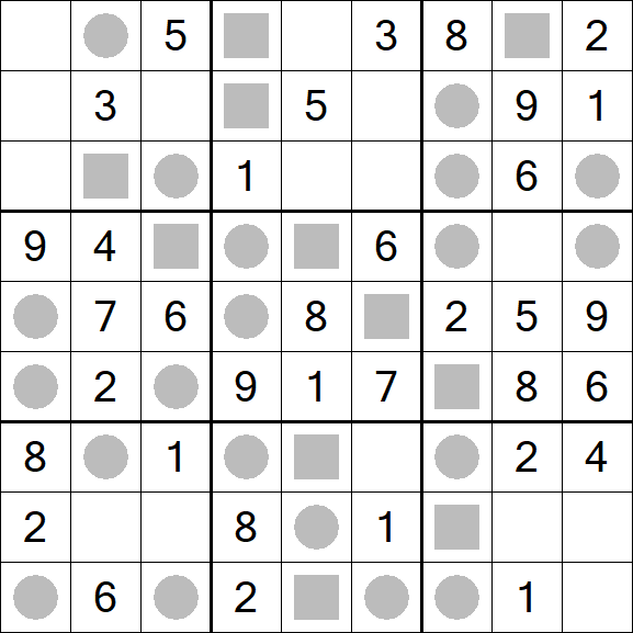 Even-Odd Sudoku - Easy