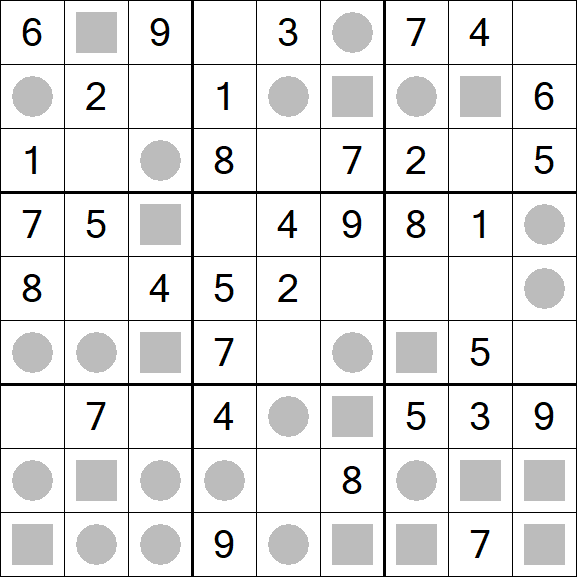 Even-Odd Sudoku - Einfach