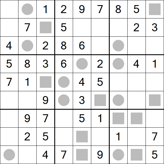 Even-Odd Sudoku - Einfach