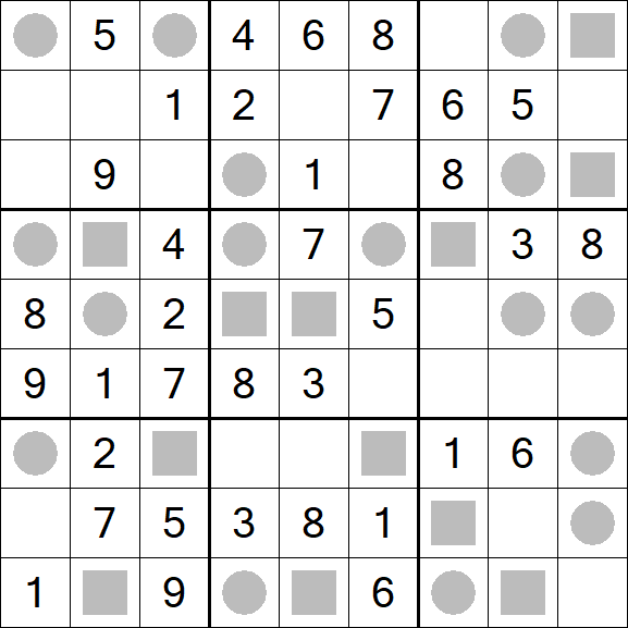 Even-Odd Sudoku - Easy
