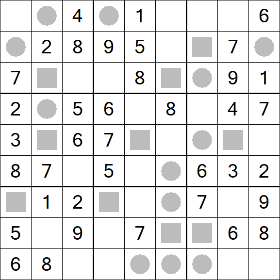 Even-Odd Sudoku - Easy