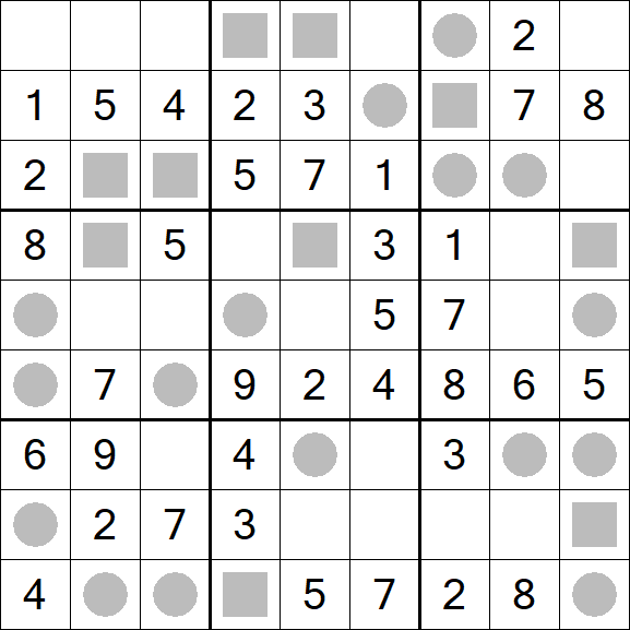 Even-Odd Sudoku - Einfach
