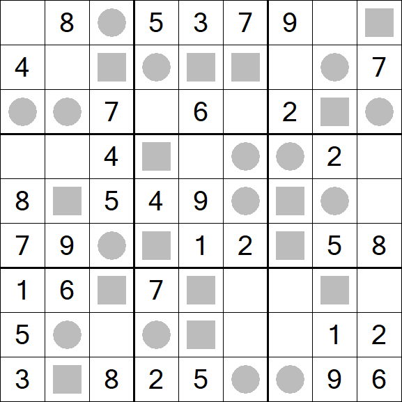 Even-Odd Sudoku - Einfach