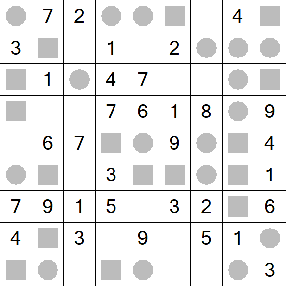 Even-Odd Sudoku - Einfach