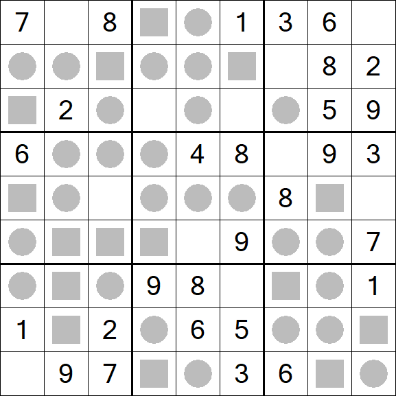 Even-Odd Sudoku - Einfach