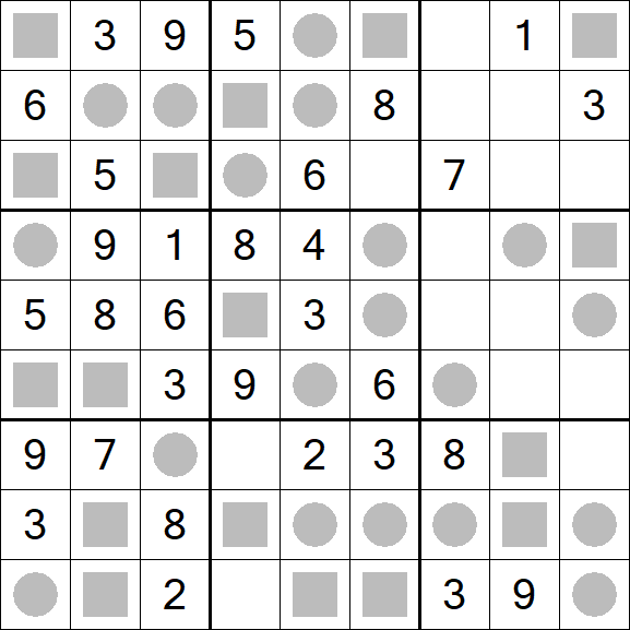 Even-Odd Sudoku - Einfach