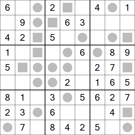 Even-Odd Sudoku - Einfach