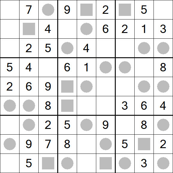Even-Odd Sudoku - Einfach