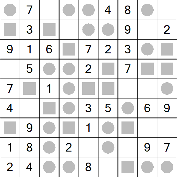 Even-Odd Sudoku - Einfach