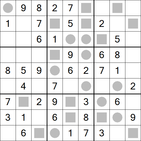Even-Odd Sudoku - Easy